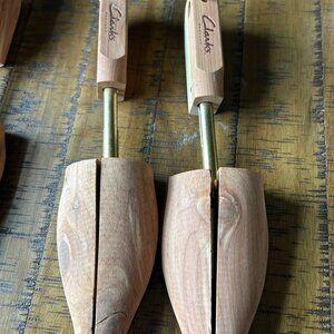 Vintage Clarks cedar wood shoe  trees  designed to maintain shoe shape & absorb